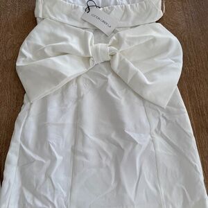 Mini White Bow Dress